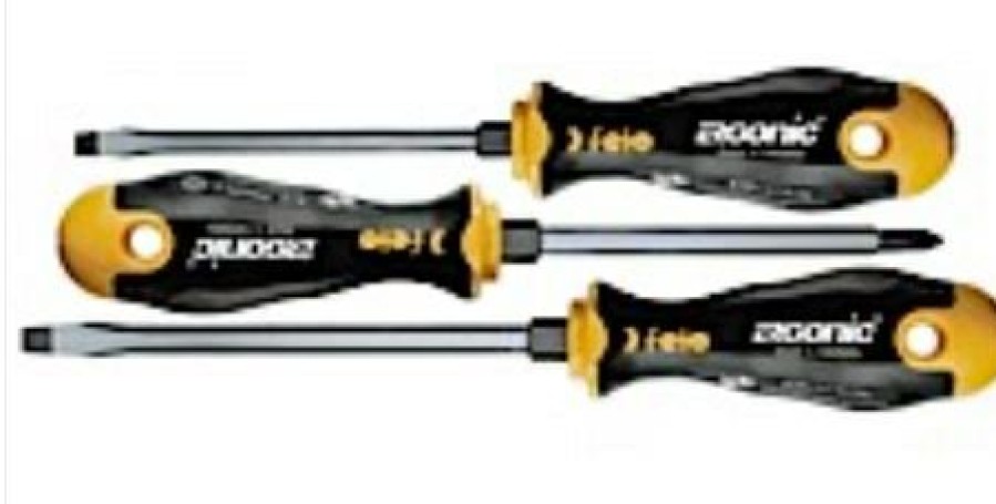 Felo 3 Pc. Ergonic Slotted & Phillips Screwdriver Set | * Clearance