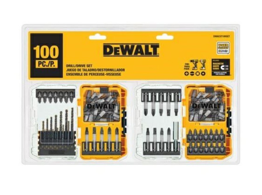 Dewalt 100 Piece Standard Drill & Driver Bit Set | * Clearance