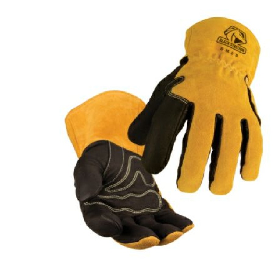 Black Stallion Premium Pigskin & Cowhide Mig Glove | * Clearance