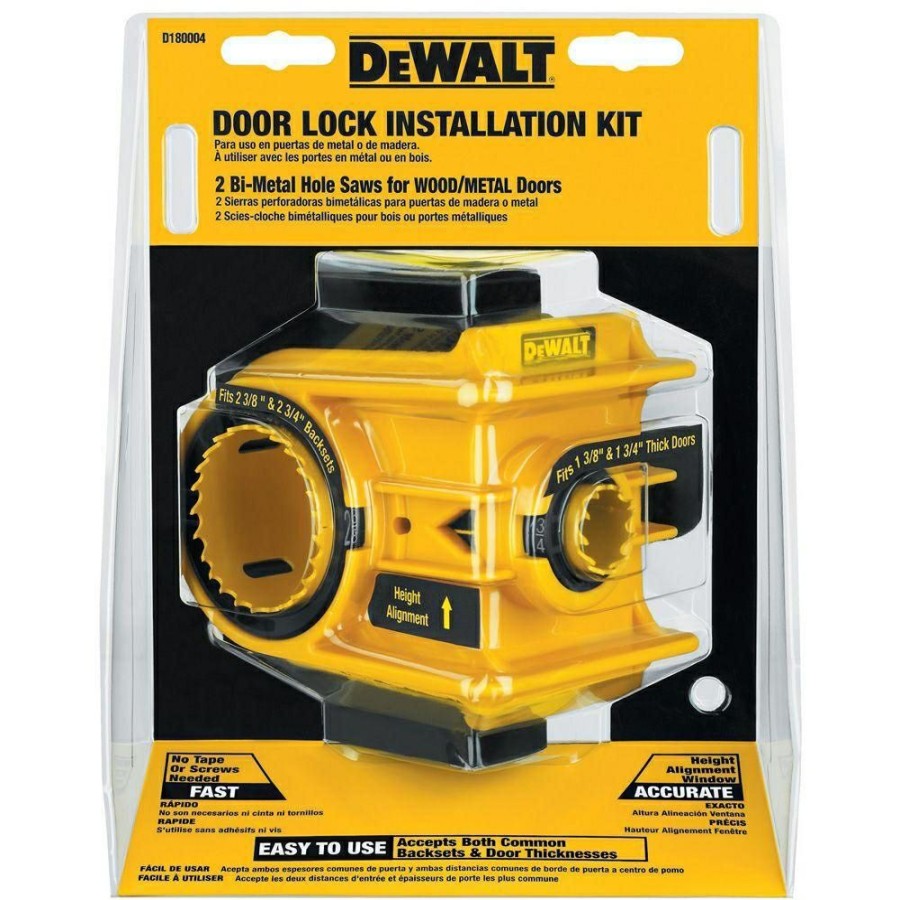 Dewalt Door Lock Installation Kit | * Clearance