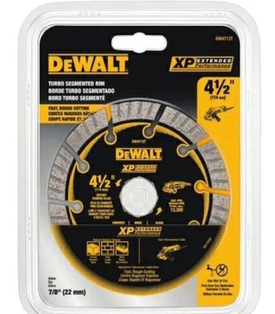 Dewalt 4-1/2-Inch Xp Turbo Segmented Diamond Blade | * Hot