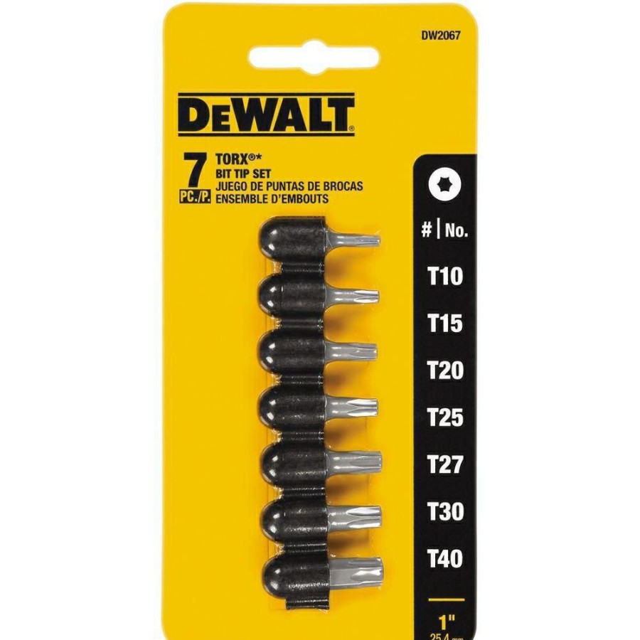 Dewalt 7 Pc Torx Bit Tip Set | * Online