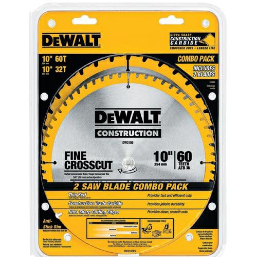 Dewalt Large Diameter Construction Saw Blades 10 Combo Pack | * Online