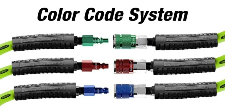 Colorconnex Coupler And Plug Kit (5 Piece), Industrial Type C, 1/4 In. Npt, Blue | * Hot