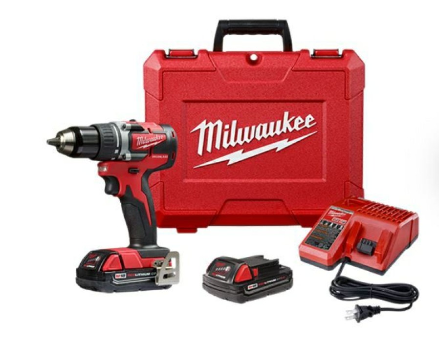 Milwaukee 2801-22Ct M18 Compact Brushless 1/2 Drill Driver Kit | * Best