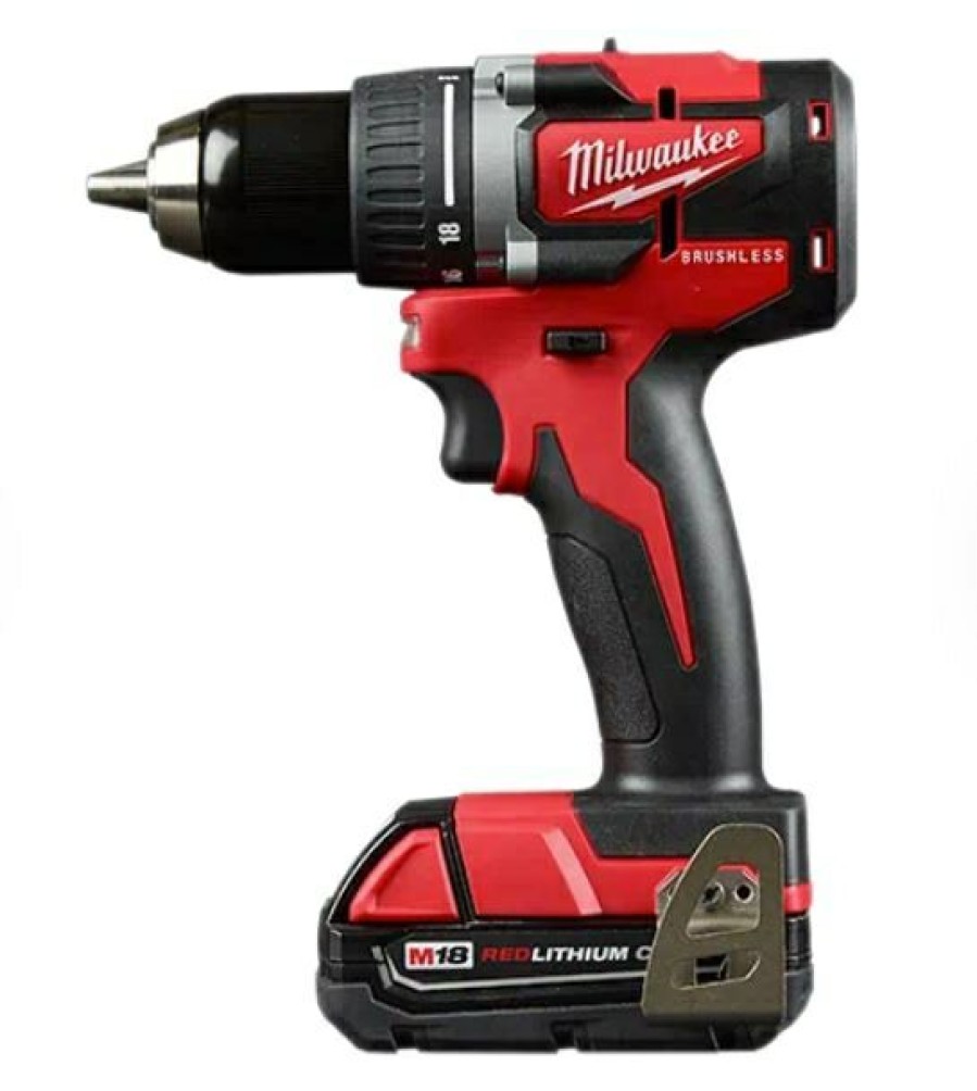 Milwaukee 2801-22Ct M18 Compact Brushless 1/2 Drill Driver Kit | * Best