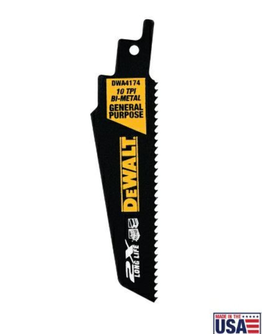 Dewalt 2X Long Life Wood And Metal Cutting Reciprocating Saw Blades 5 Pack | * Wholesale