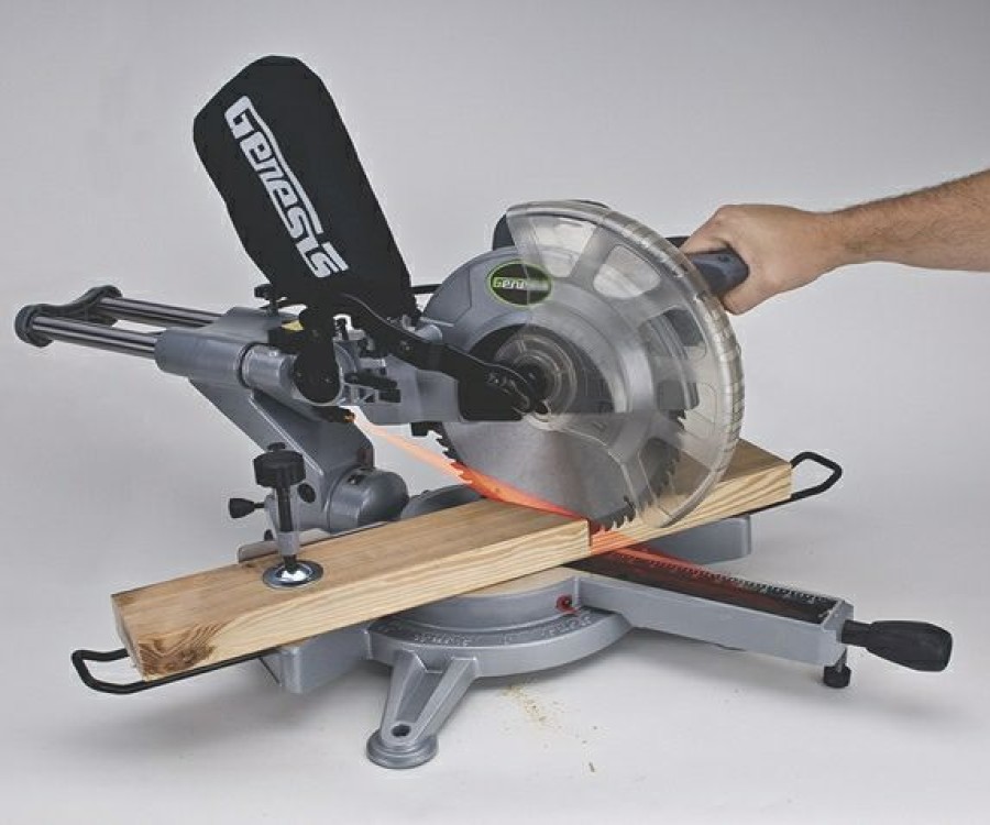 Genesis 10 Inch Slide Compound Laser Miter Saw | * Best