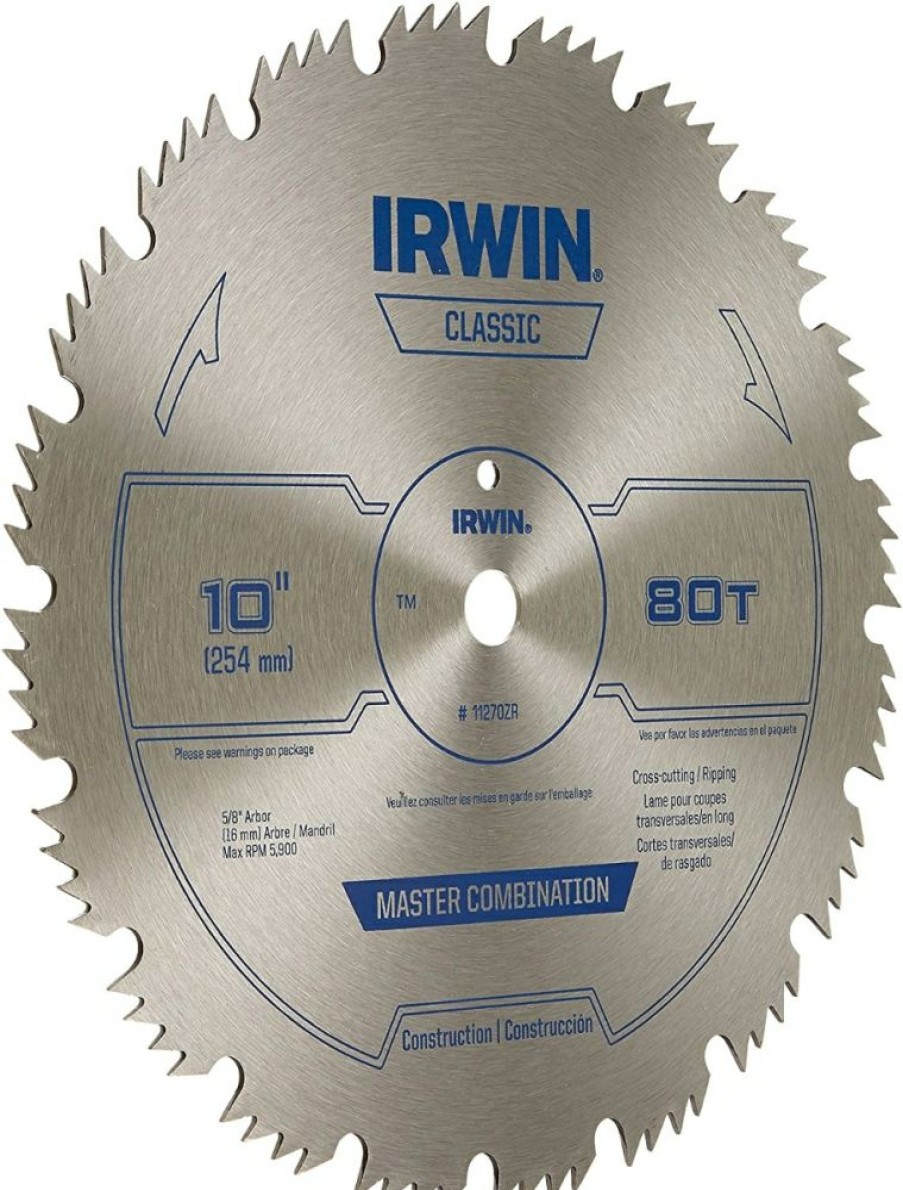 Irwin Tools Steel 10 Master Circular Combo Saw Blade | * Clearance