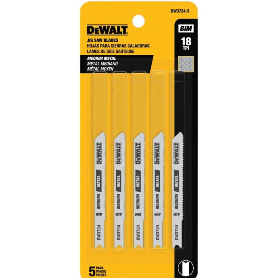 Dewalt 3 In. Metal Cutting Jig Saw Blades 5 Pack | * Hot