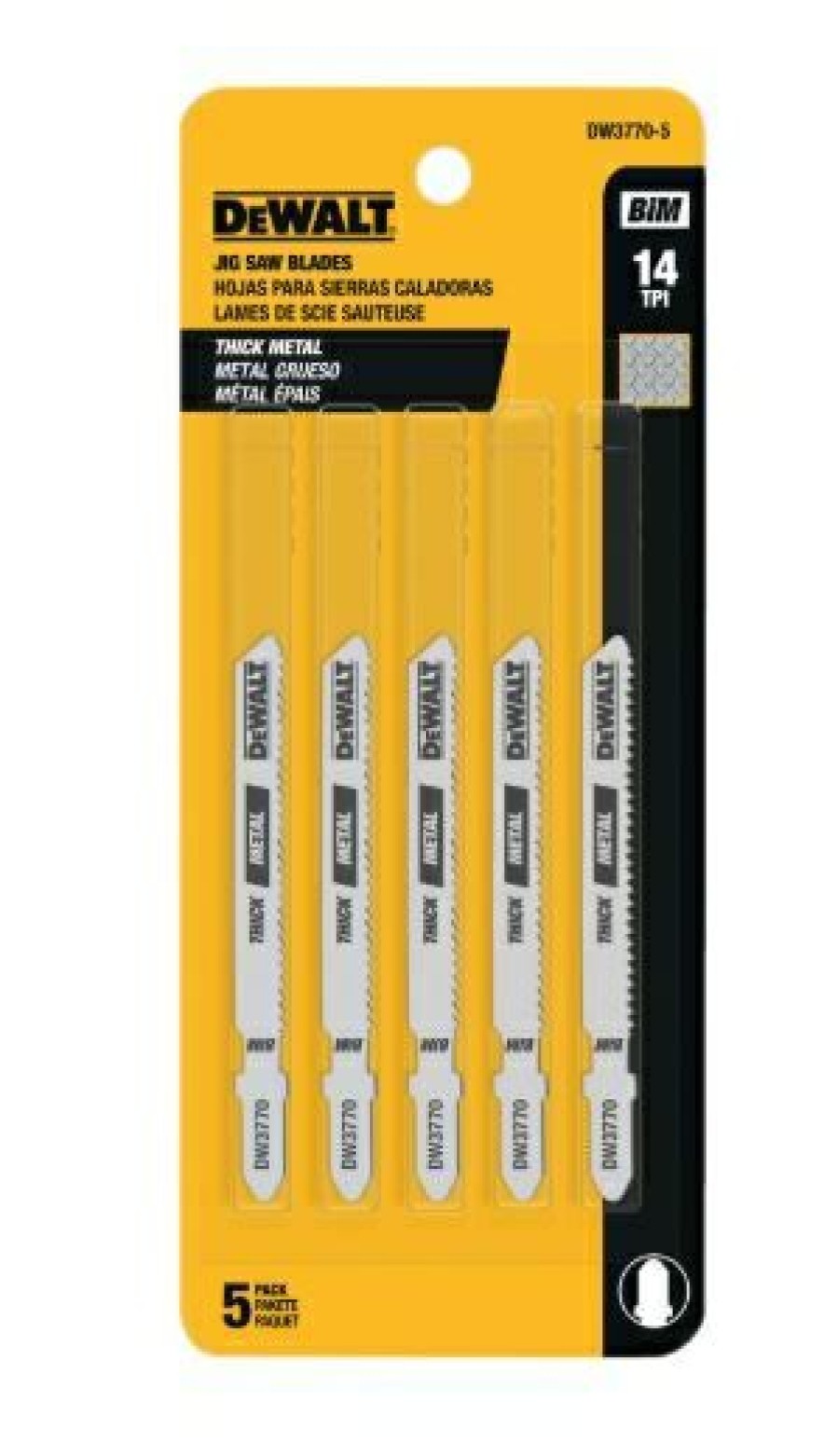 Dewalt 3 In. Metal Cutting Jig Saw Blades 5 Pack | * Hot