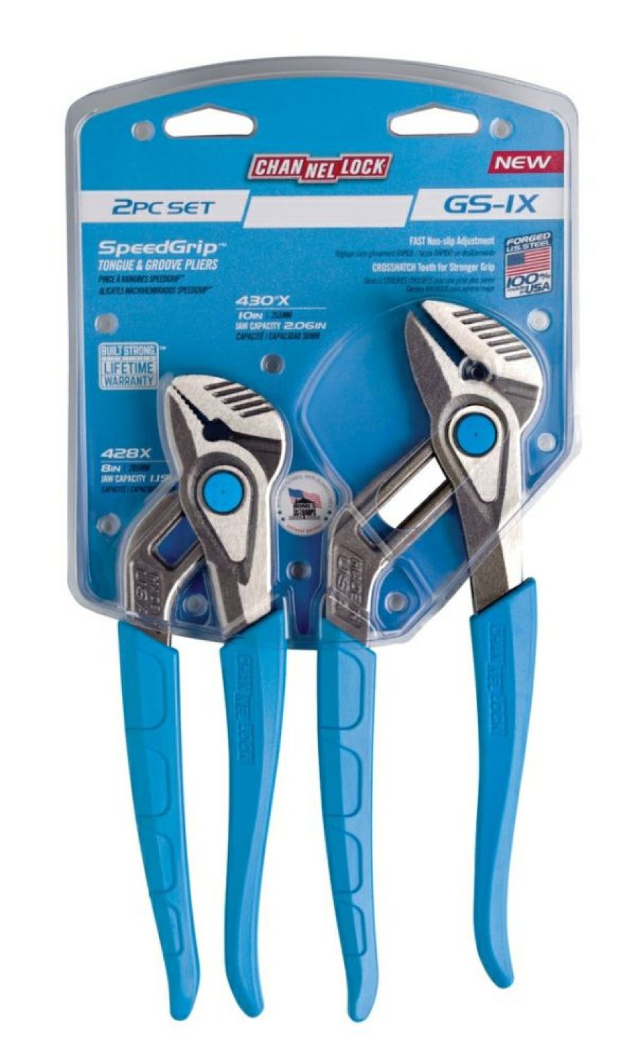 Channellock Gs-1X Speedgrip Tongue & Groove Pliers 2 Pk | * Best