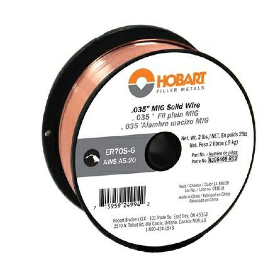 Hobart Er 70S-6 Carbon Seel Solid Wire .035 2 Lb. Spool, H305408-R19 | * Hot