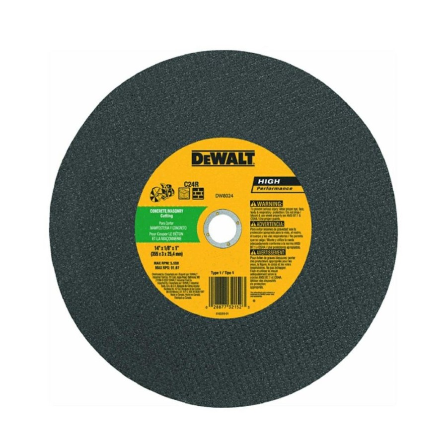 Dewalt Hp Masonry Cutting High Speed Wheels Type 1 | * Clearance