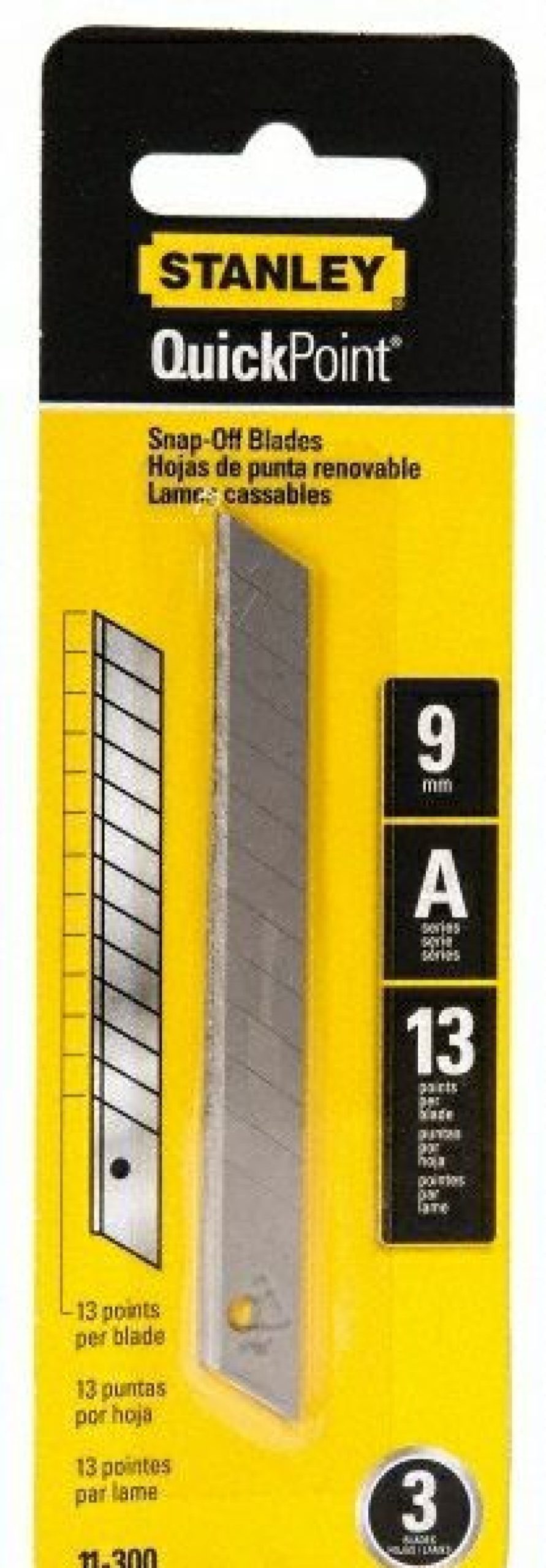 Stanley 3 Pk 9 Mm Quick-Point Blades | * Clearance