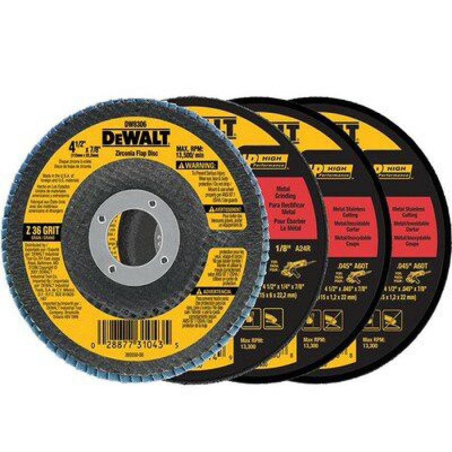 Dewalt Zirconia 4.5-In Grinding Wheel 4 Pack | * Clearance