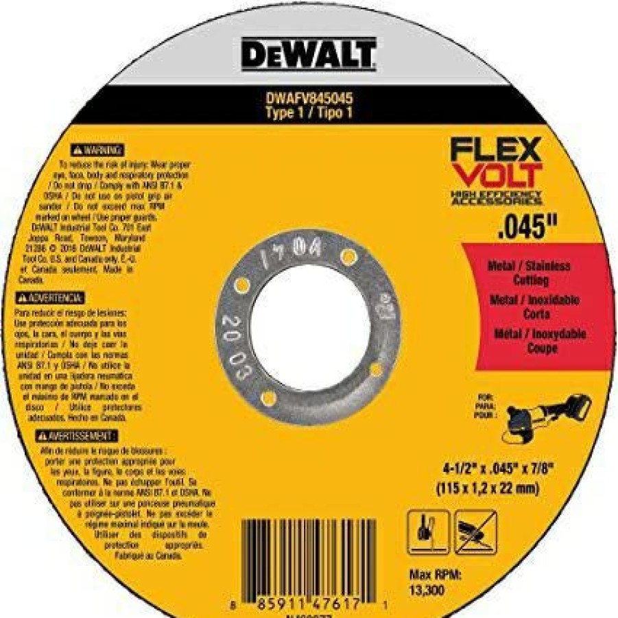 Dewalt Flexvolt Metal Cutting Wheels Type 1 | * Hot