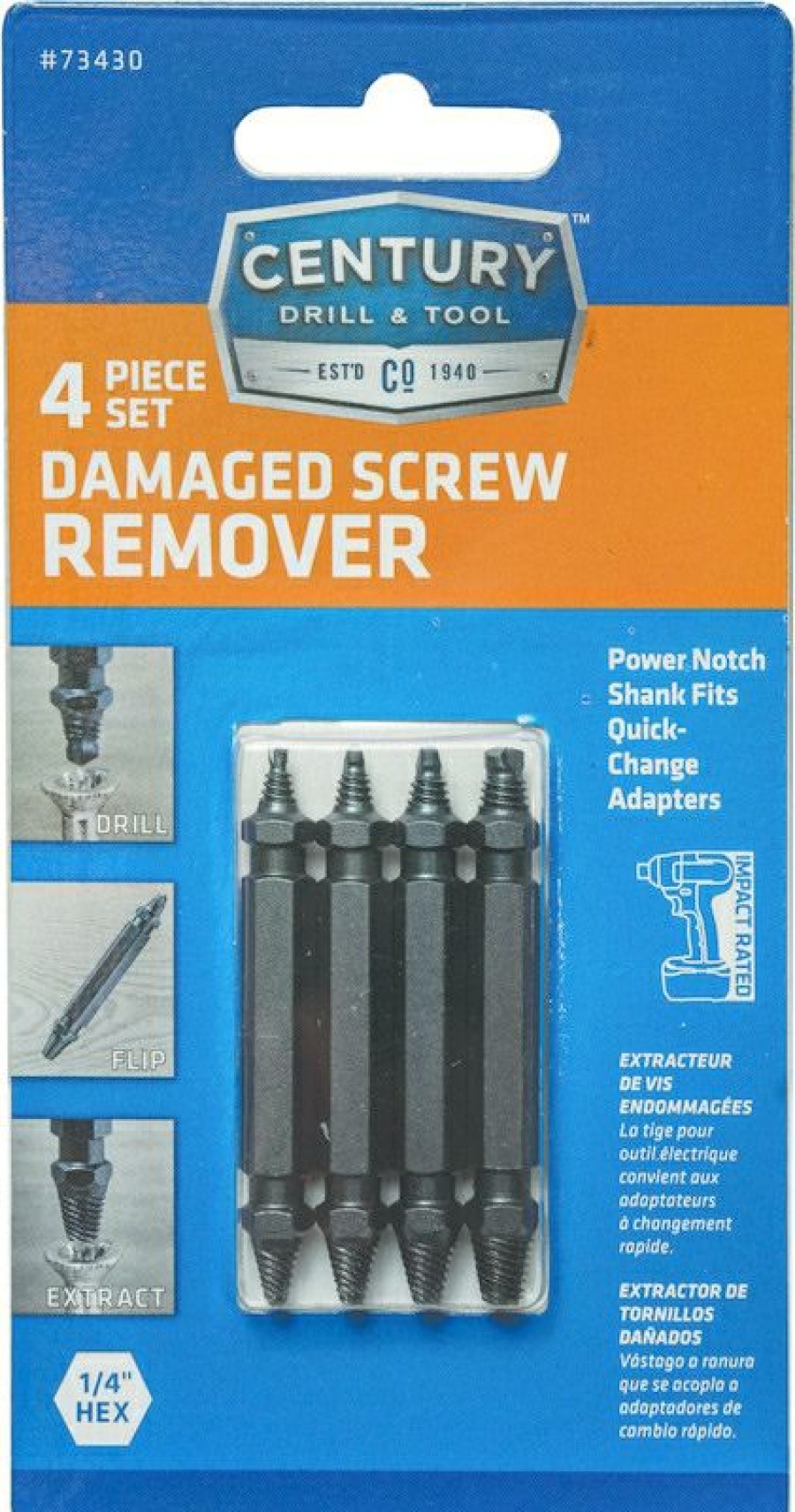 Century Drill And Tool Damage Screw Remover Set | * Best