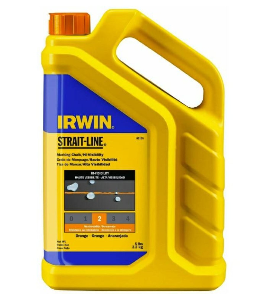 Irwin Strait-Line 6Orange Hi-Visibility Marking Chalk, 5 Lb. | * Hot