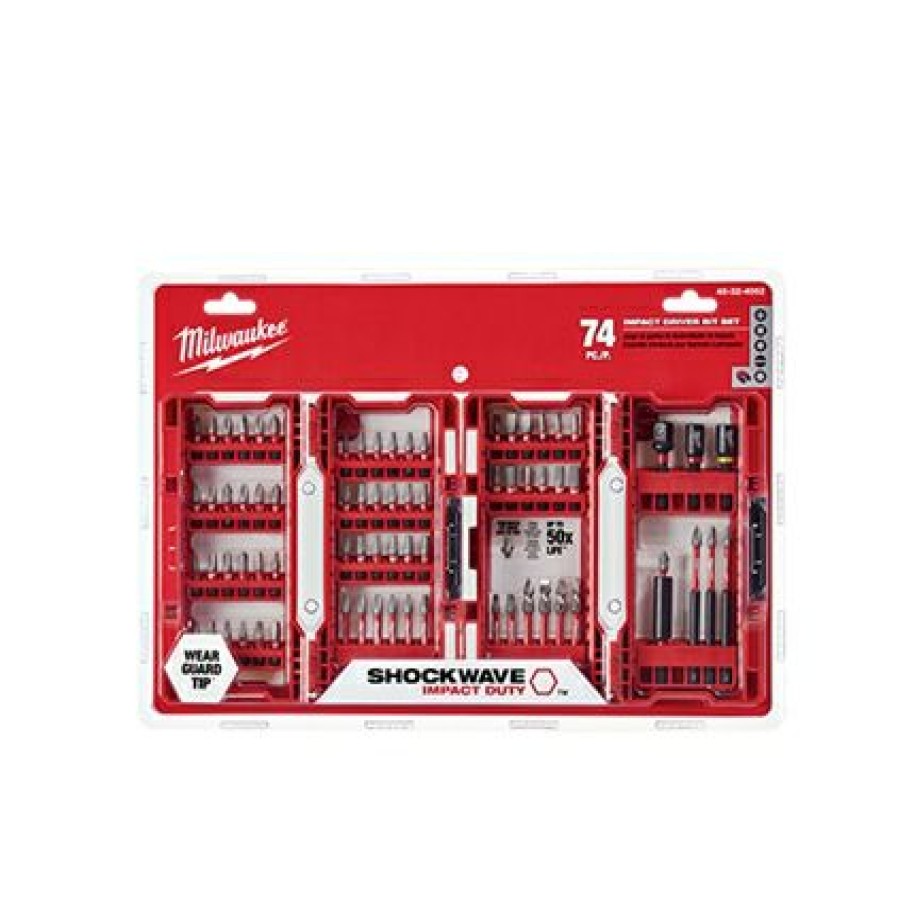 Milwaukee Shockwave Impact Duty Driver Bit Set 74 Pc | * Wholesale