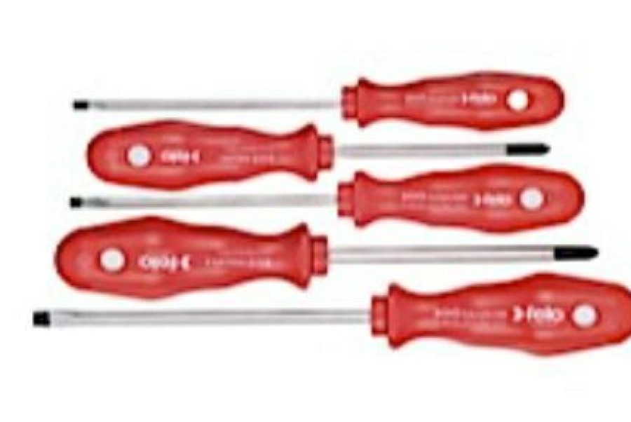 Felo 5 Pc. Slotted & Phillips Screwdriver Set With Ppc Handle | * Clearance