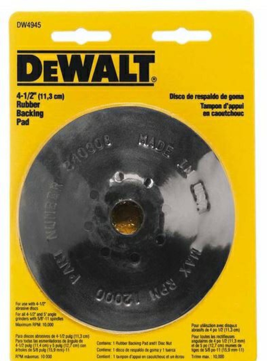 Dewalt Fiber Disc Backing Pads | * Clearance