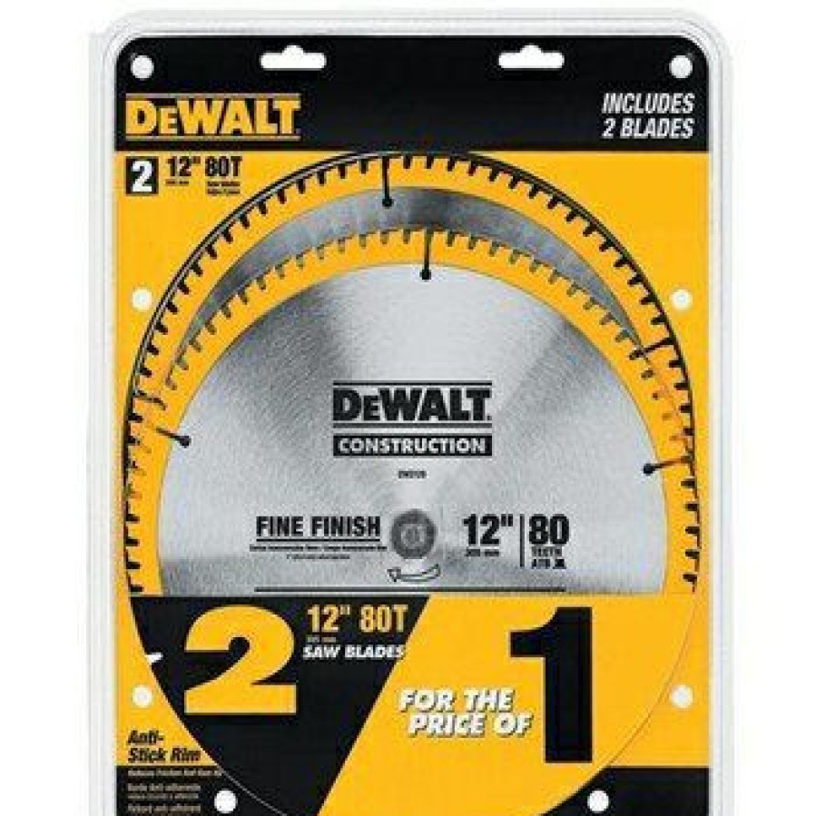 Dewalt 12 80T Circular Saw Blade, 2 Pack | * Best