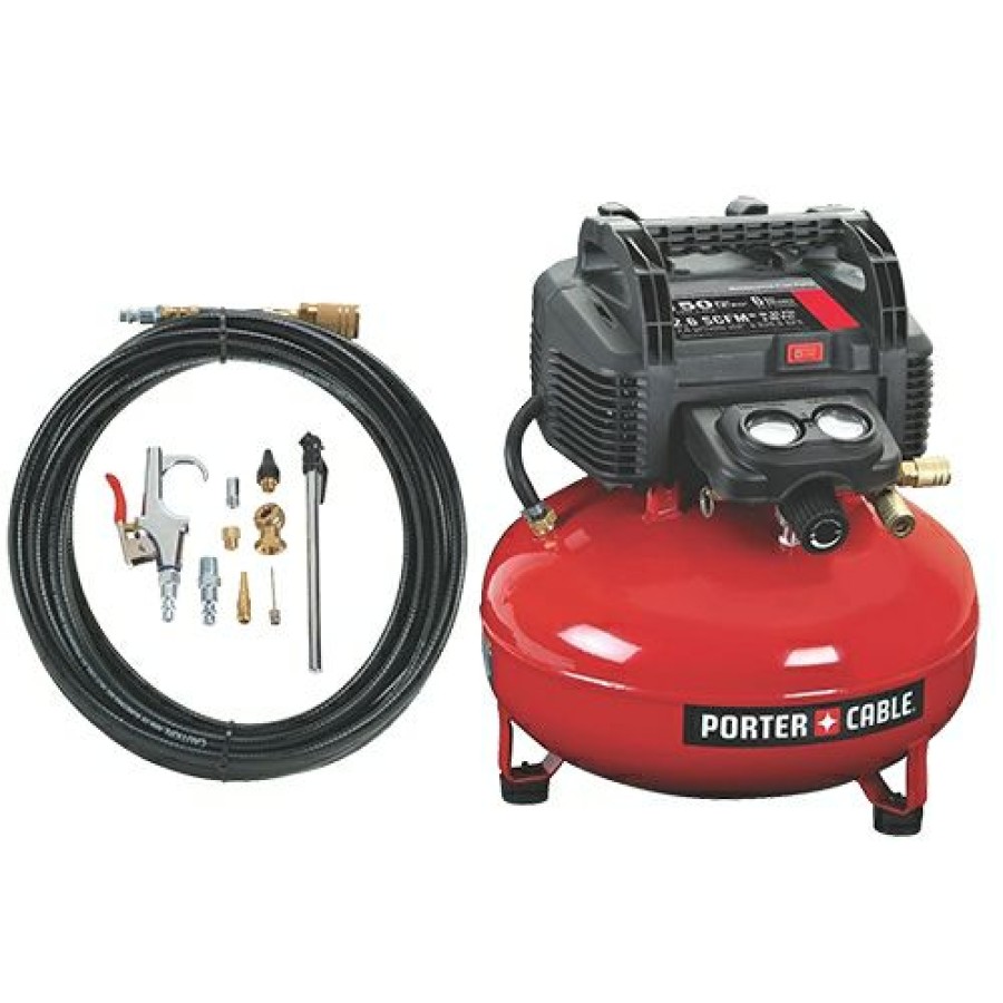 Porter Cable 150 Psi 6-Gallon Oil-Free Pancake Compressor | * Online