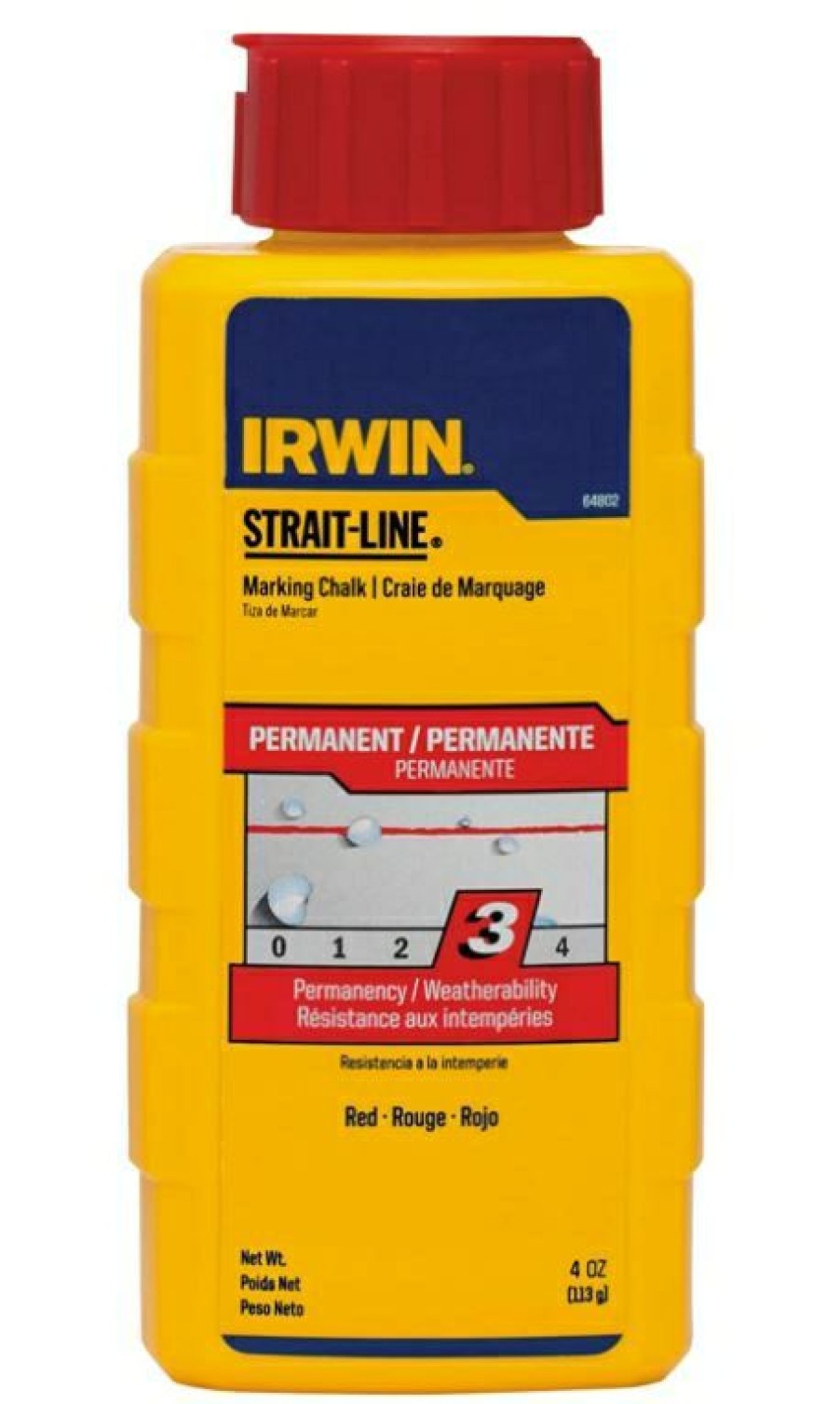 Irwin Strait-Line Permanent Red Marking Chalk, 4 Oz. | * Hot