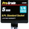 Pro Grade Metric 1/4 Drive 6 Point Socket | * Online