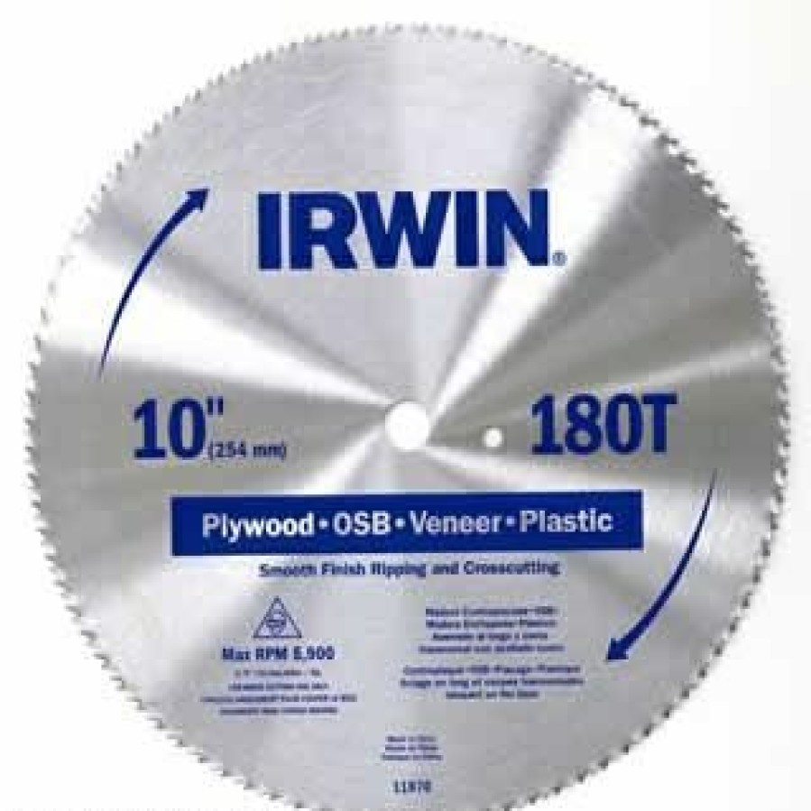 Irwin Tools Steel 10 Plywood Circular Saw Blade | * Wholesale