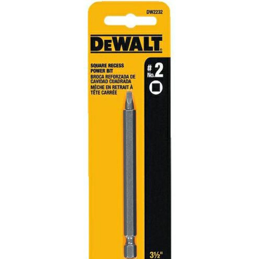 Dewalt #2 Square Recess 3 1/2 Power Bit | * New