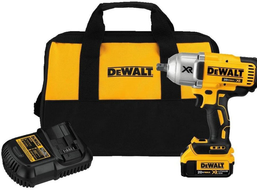 Dewalt 20V Max Xr Impact Wrench Kit, Brushless, High Torque, Detent Pin Anvil, 1/2-Inch | * Best