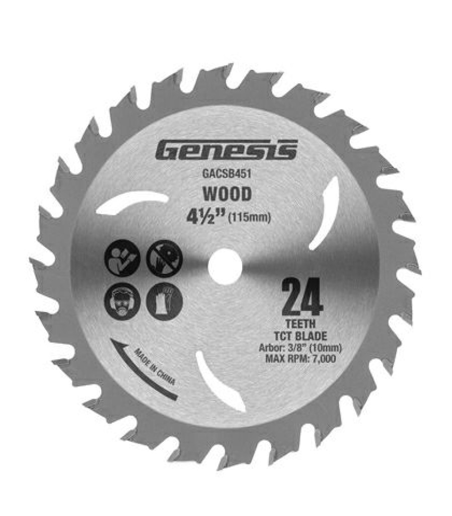 Genesis 4-1/2", 24T Tct Saw Blade | * Hot