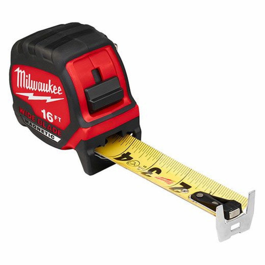 Milwaukee 16 Ft Magnetic Wide Blade Tape Measure | * New