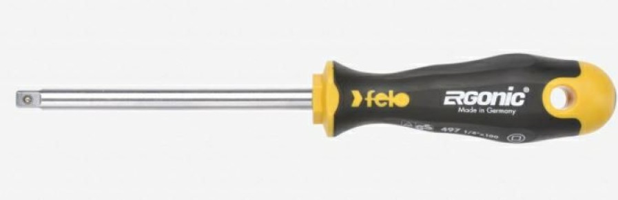 Felo Ergonic Screwdriver With 1/4 Socket Adapter | * New