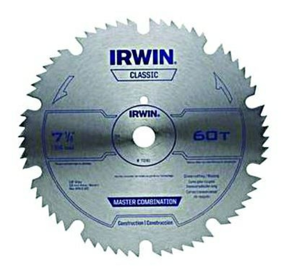 Irwin Tools Steel 7-1/4 Master Circular Combo Saw Blade | * New