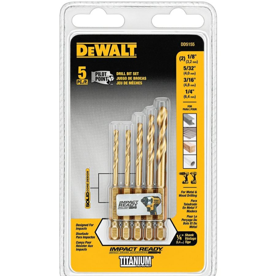 Dewalt 5 Piece Titanium Ir Set | * New