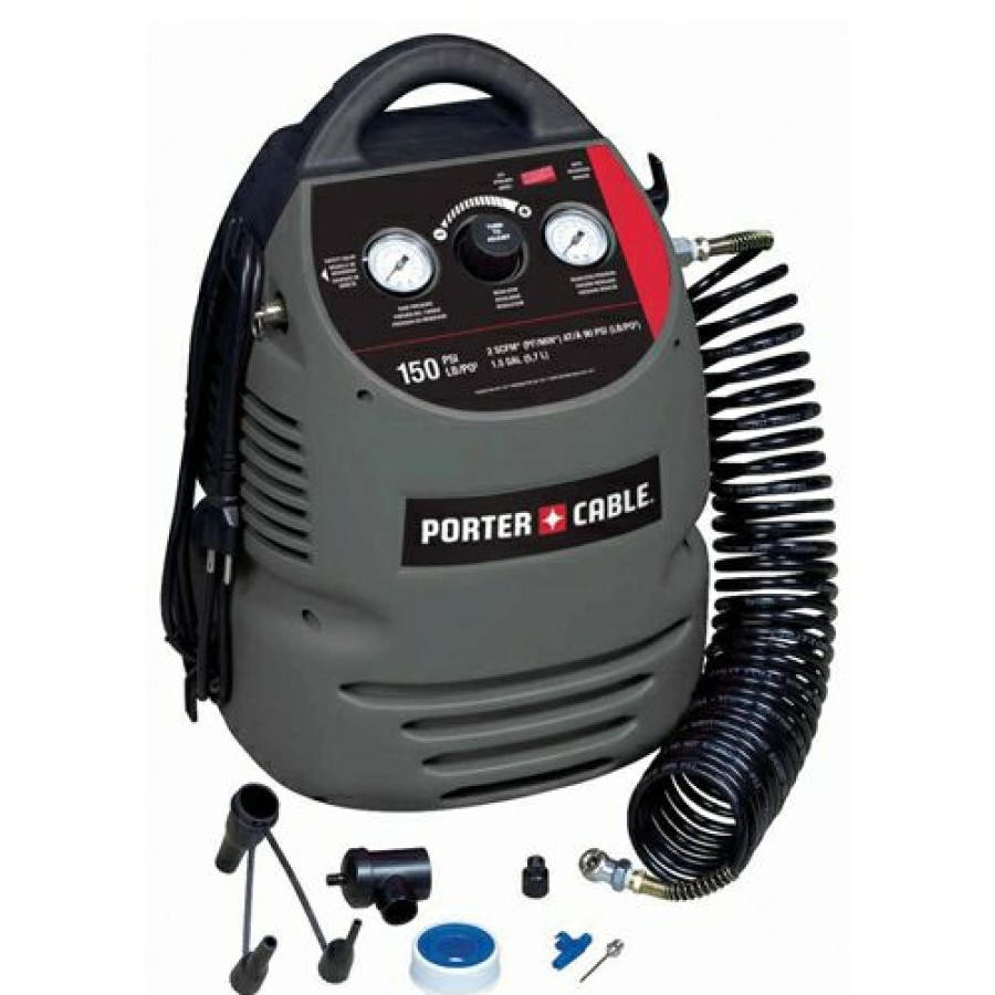 Porter Cable 150 Psi 1.5 Gal Oil-Free Compressor | * Online