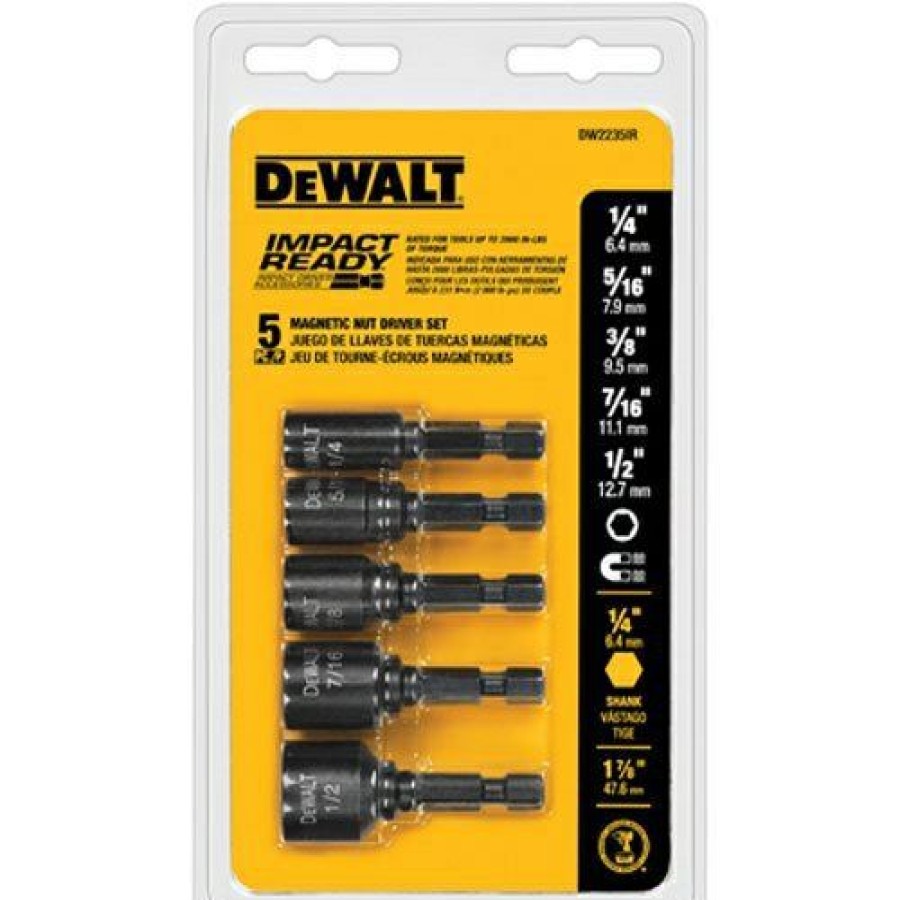 Dewalt 5 Pc. Impact Ready Magnetic Nut Driver Set | * Online