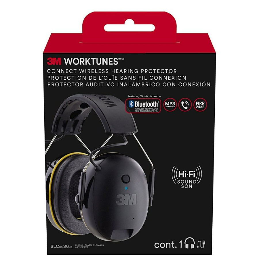 3M Worktunes Connect Wireless Hearing Protector With Bluetooth Technology | * Best