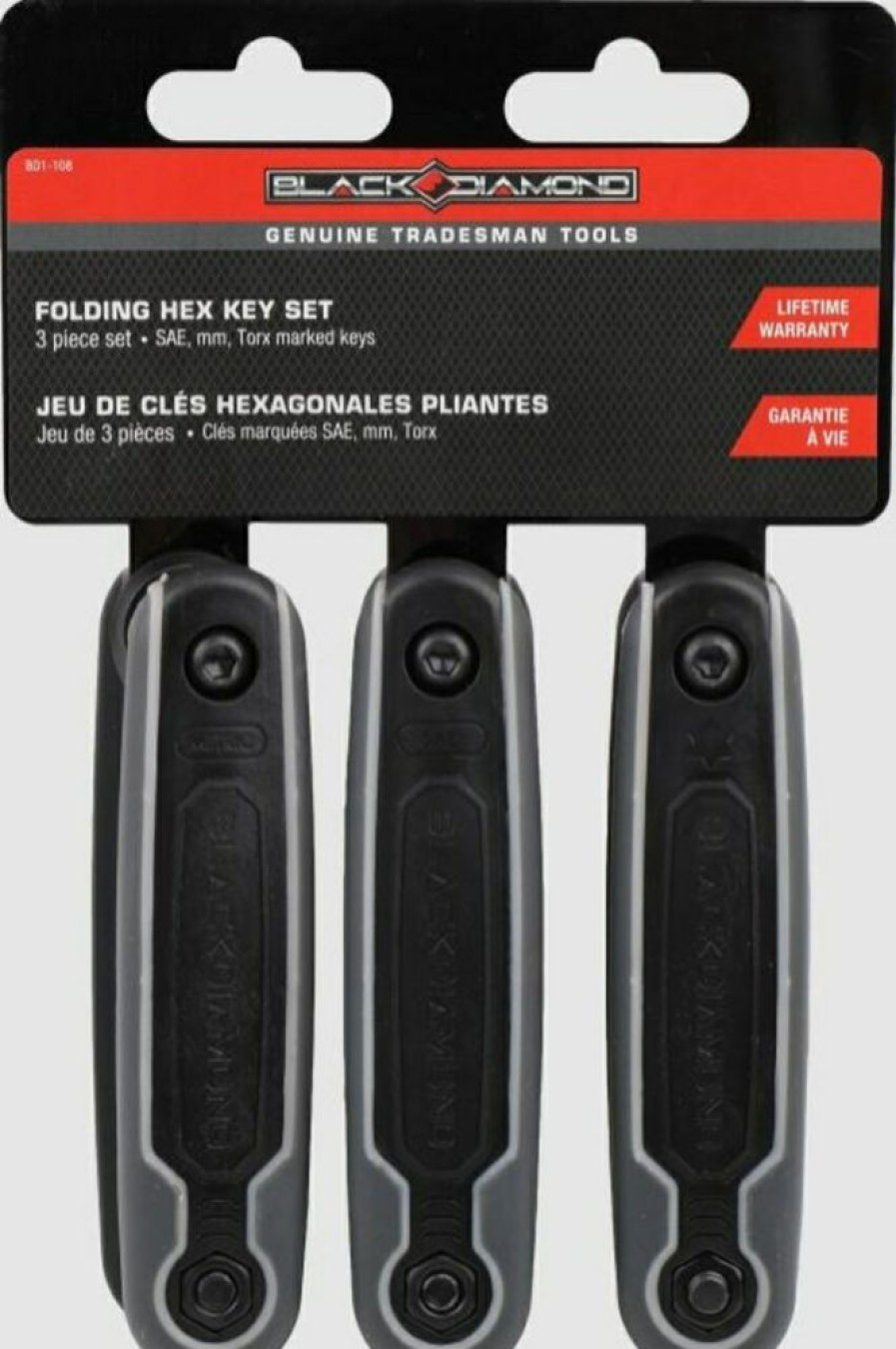 Black Diamond 3 Pc. Folding Hex Key Set | * Hot