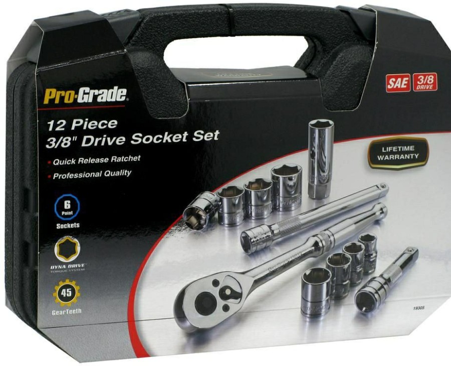 Prograde 12Pc 3/8 Sae Socket Set | * Wholesale