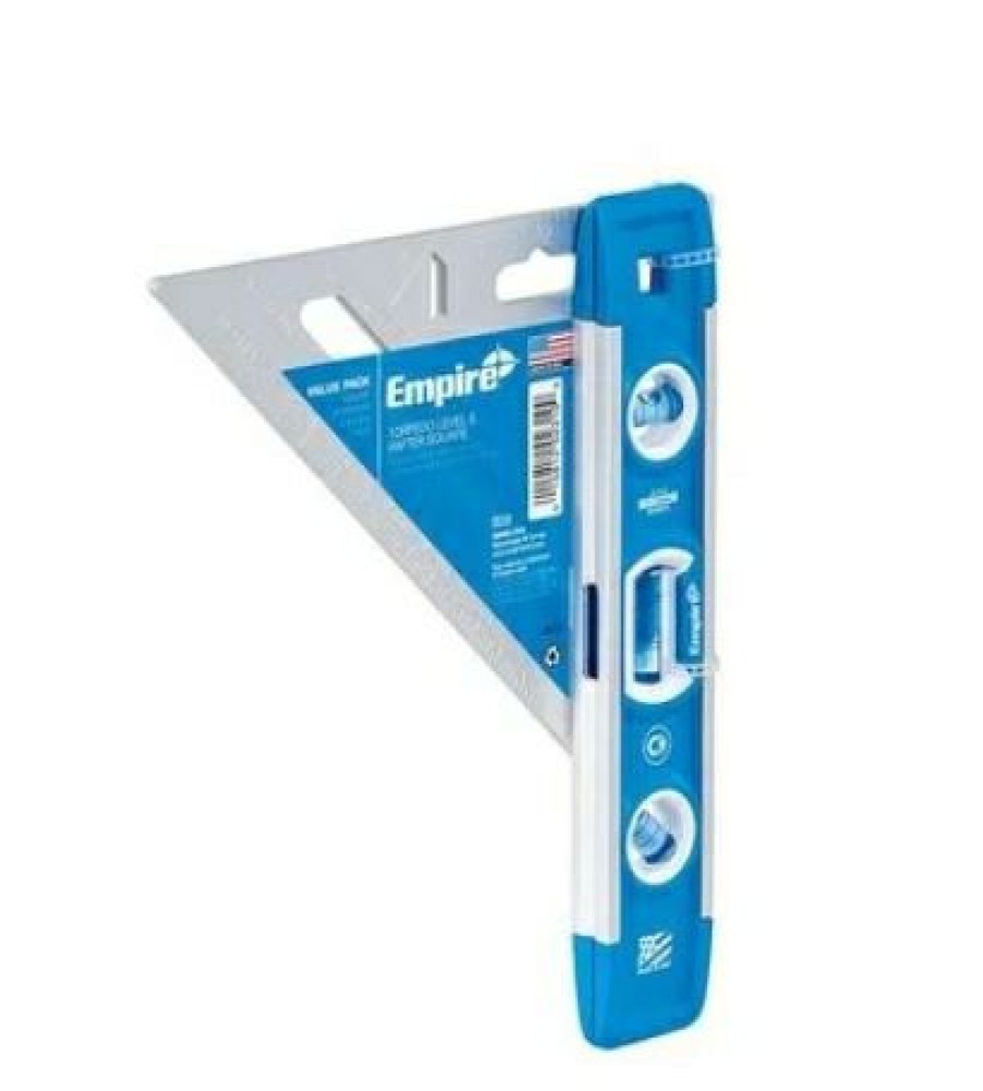 Empire 9 In. Torpedo Level/7 In. Rafter Square Combo | * New