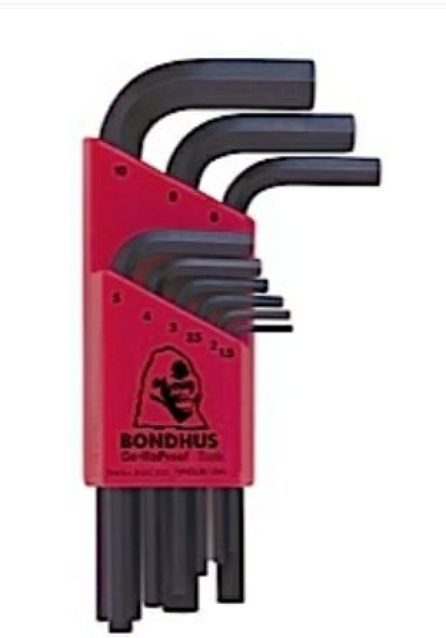 Bondhus 9 Pc. Hex L-Wrenches Set, 1.5Mm 10Mm | * New