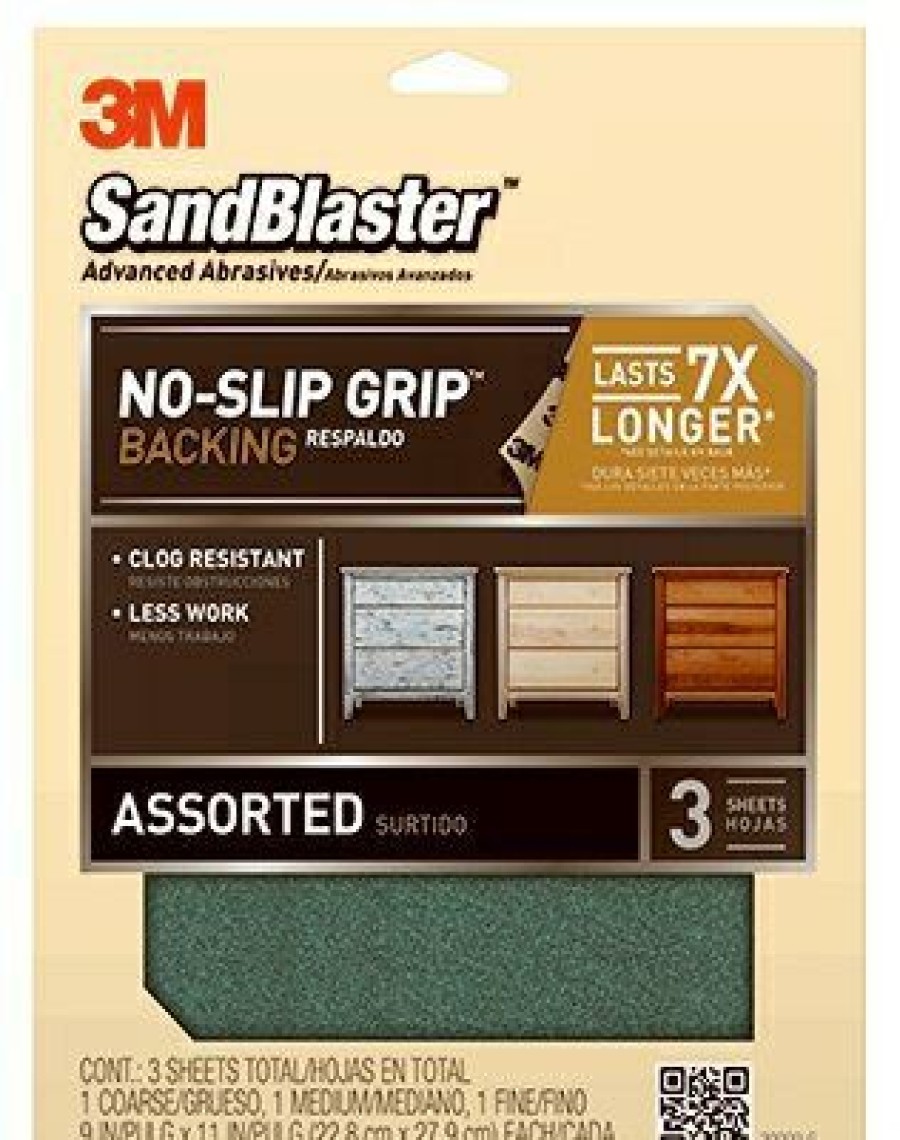 3M Sandblaster Assorted Sandpaper 9 X 11 Sheets | * Online