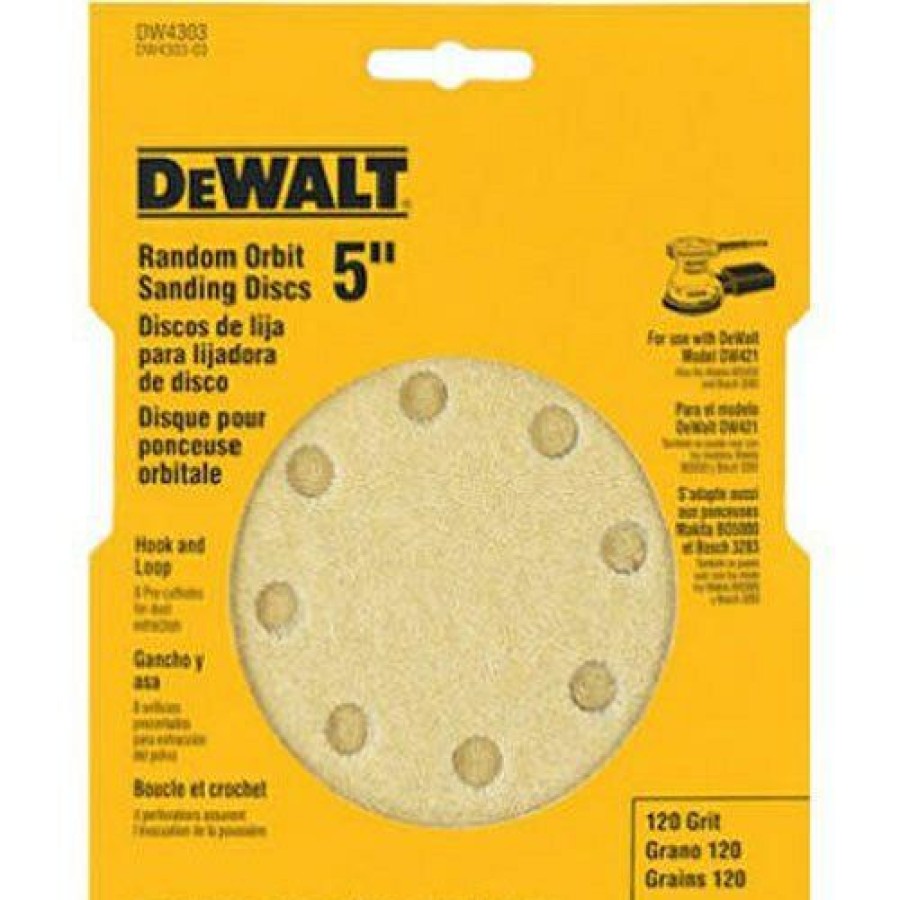 Dewalt Hook And Loop 5 Sandpaper Disks | * Online