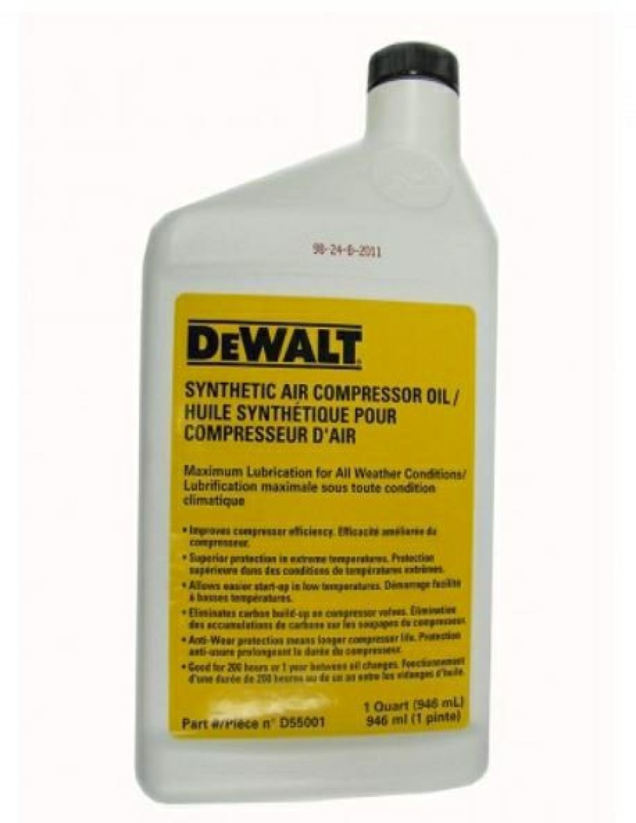 Dewalt D55001 Synthetic Compressor Oil, 1 Quart | * Best