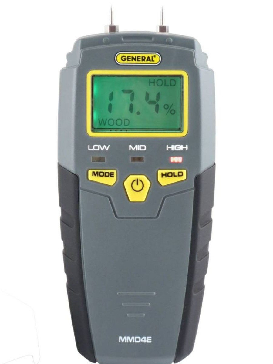 General Tools Mmd4E Pin-Type Lcd Moisture Meter | * New