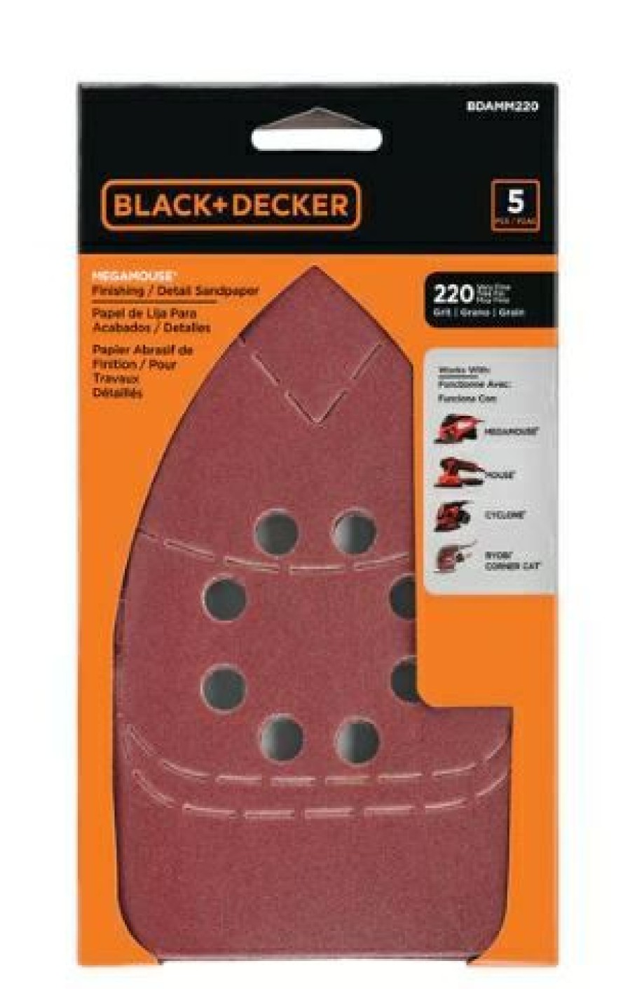 Black & Decker Mega Mouse Sandpaper 5 Pack | * Wholesale